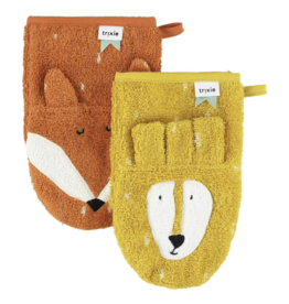 Trixie Trixie Washandje 2-pack Mr. Lion - Mr. Fox
