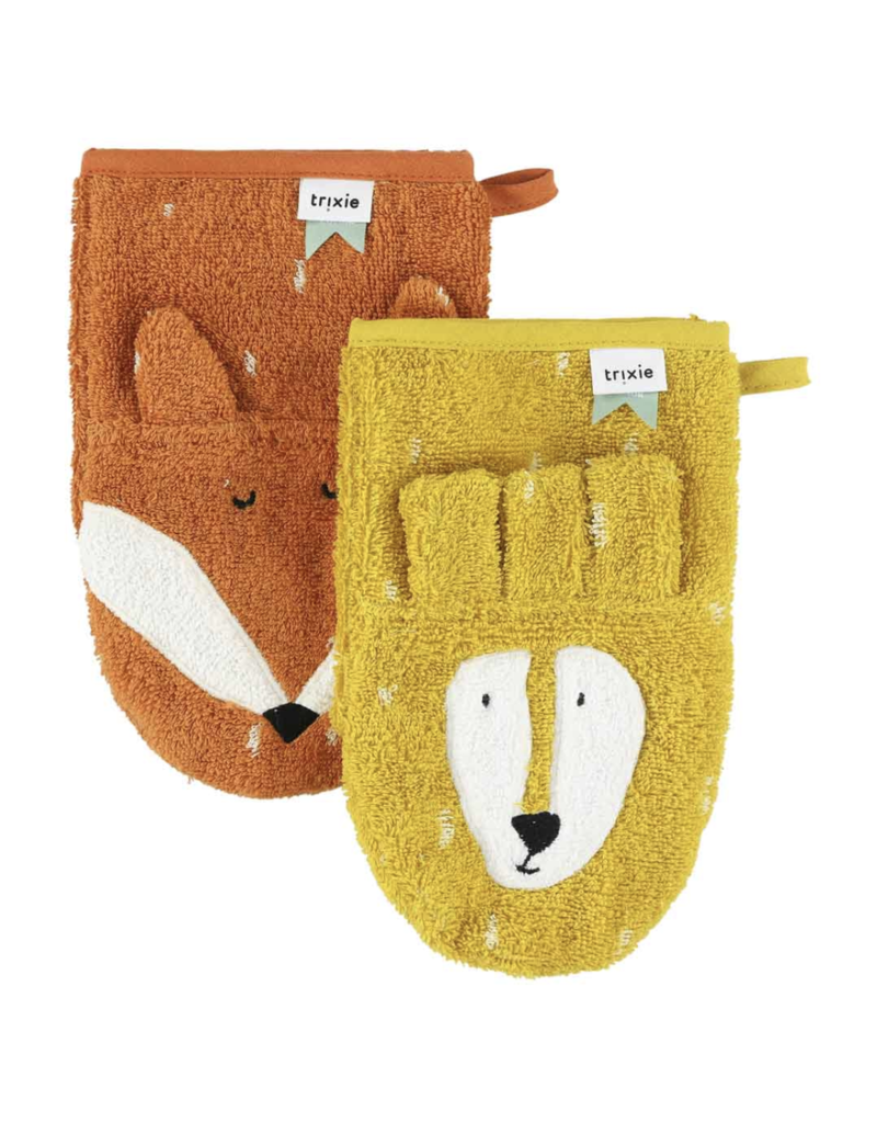 Trixie Trixie Washandje 2-pack Mr. Lion - Mr. Fox