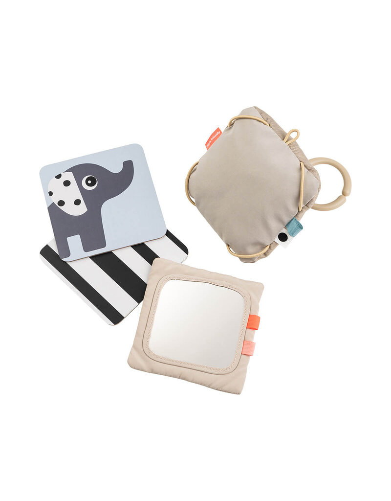 Done by Deer Done by Deer baby contrast card holder Deer friends sand