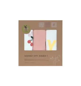 Lassig Lassig Heavenly soft Swaddle L Happy Fruits Cherry