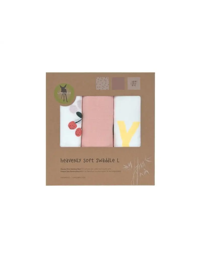 Lassig Lassig Heavenly soft Swaddle L Happy Fruits Cherry