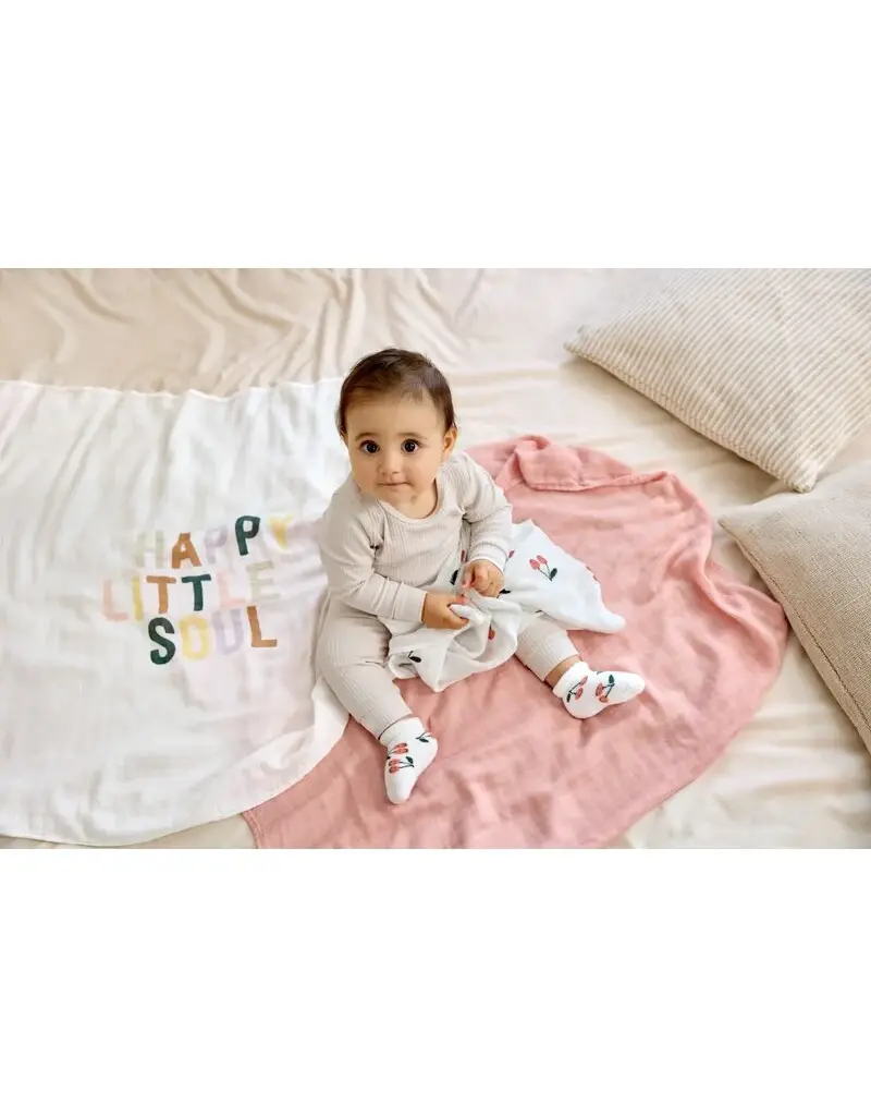 Lassig Lassig Heavenly soft Swaddle L Happy Fruits Cherry