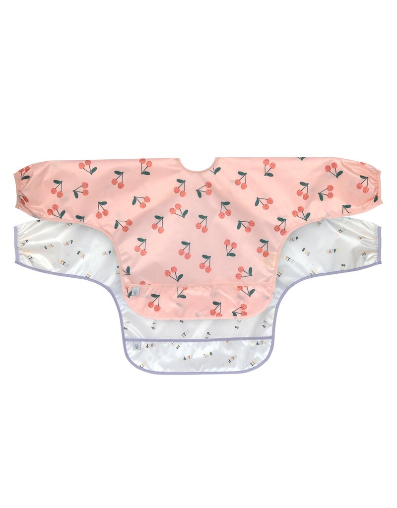 Lassig Lassig Long Sleeve Bib Happy Fruits Cherry 2 pcs