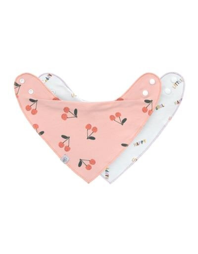 Lassig Lassig Bandana Happy Fruits Cherry 2 pcs