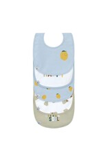 Lassig Lassig Value Pack Bib 5 pcs Happy Fruits Lemon