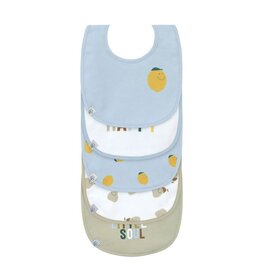 Lassig Lassig Value Pack Bib 5 pcs Happy Fruits Lemon