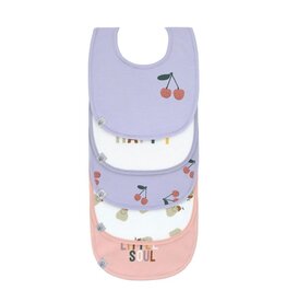 Lassig Lassig Value Pack Bib 5 pcs Happy Fruits Cherry