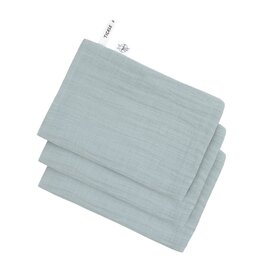 Lassig Lassig Muslin Wash Glove powder blue 3 pcs