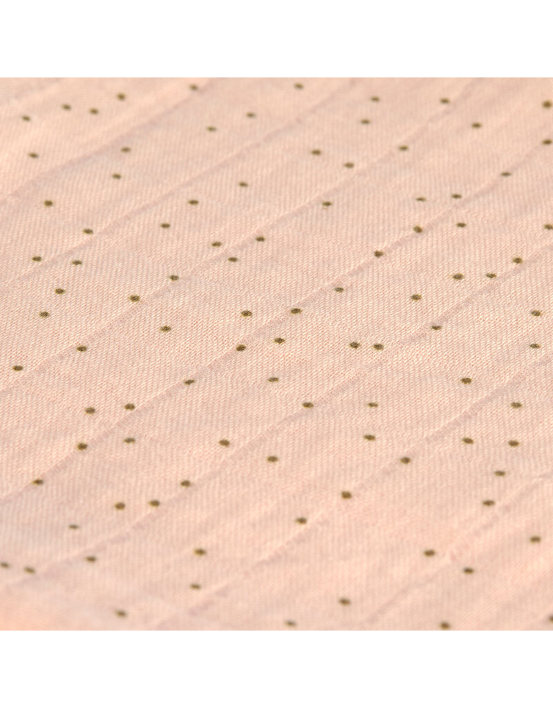 Lassig Lassig Muslin Wash Glove dots peach rose 3 pcs