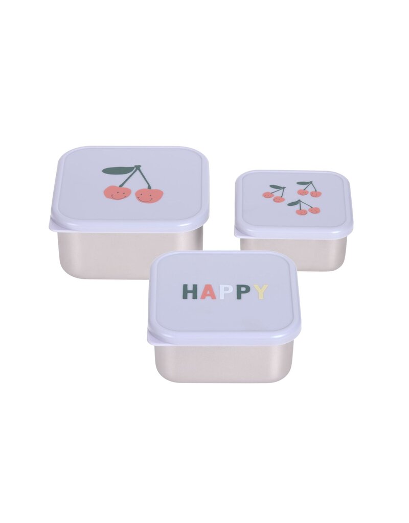 Lassig Lassig Snackbox Happy  Fruits Cherry 3 st