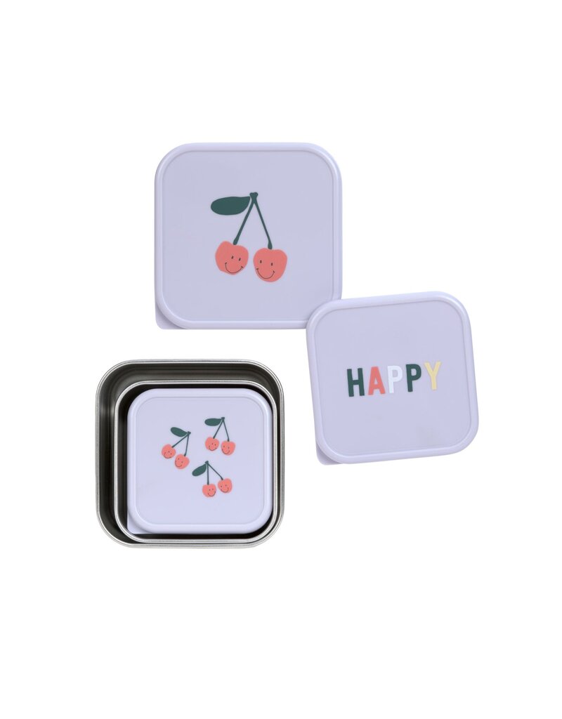 Lassig Lassig Snackbox Happy  Fruits Cherry 3 st