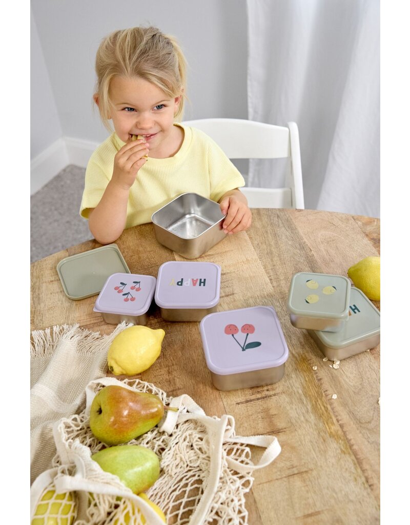 Lassig Lassig Snackbox Happy  Fruits Cherry 3 st