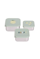 Lassig Lassig Snackbox Happy  Fruits Lemon 3 st