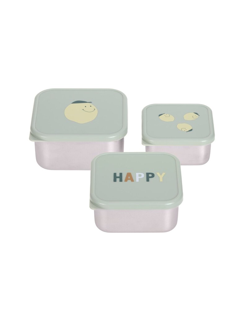 Lassig Lassig Snackbox Happy  Fruits Lemon 3 st