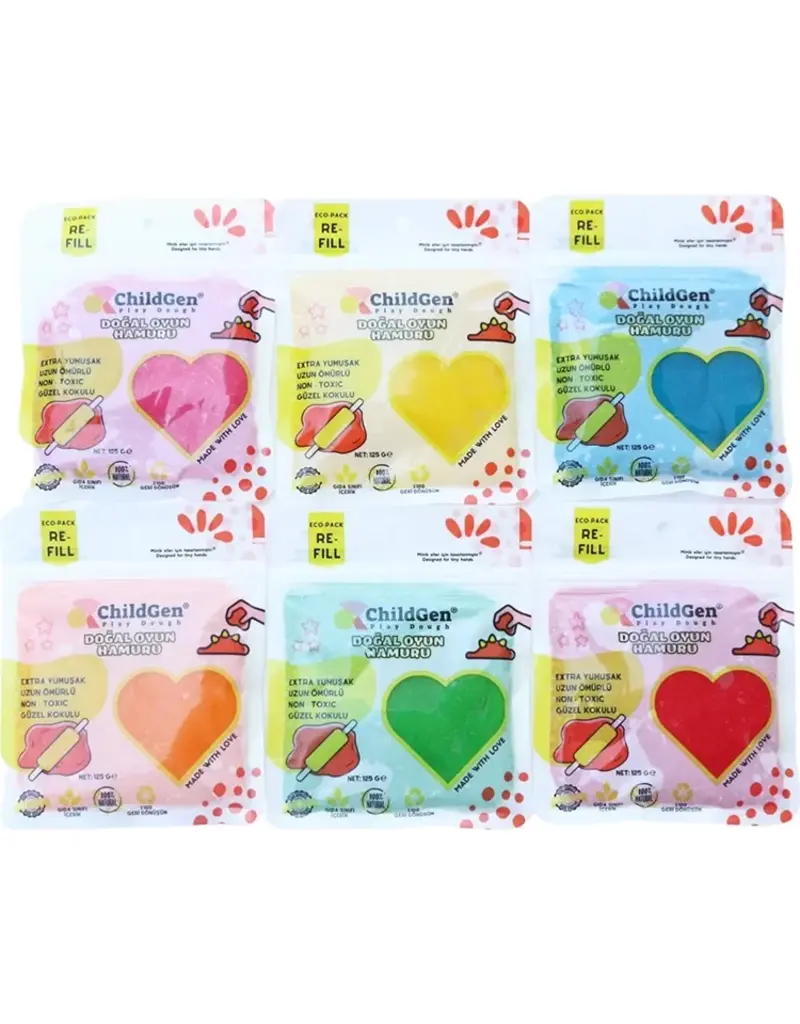 ChildGen Childgen Play Dough Ecopack 6st