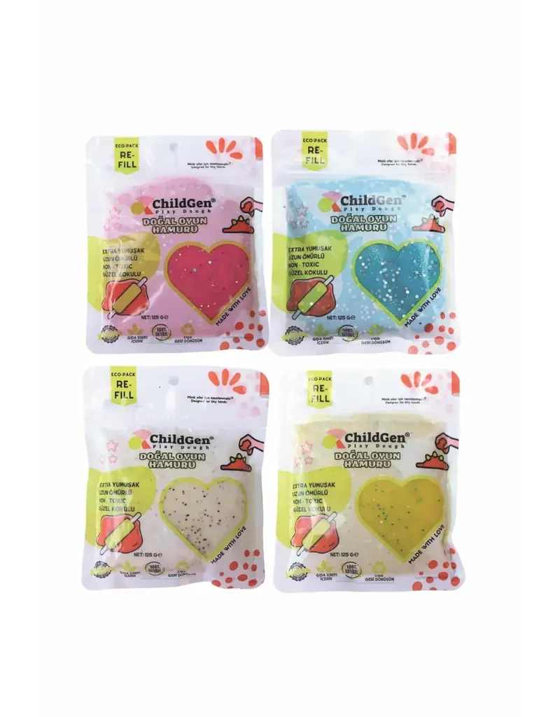 ChildGen Childgen Play Dough Ecopack Glitter 4st