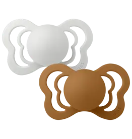 Bibs Bibs 2pack 0-6m Haze/Caramel T1