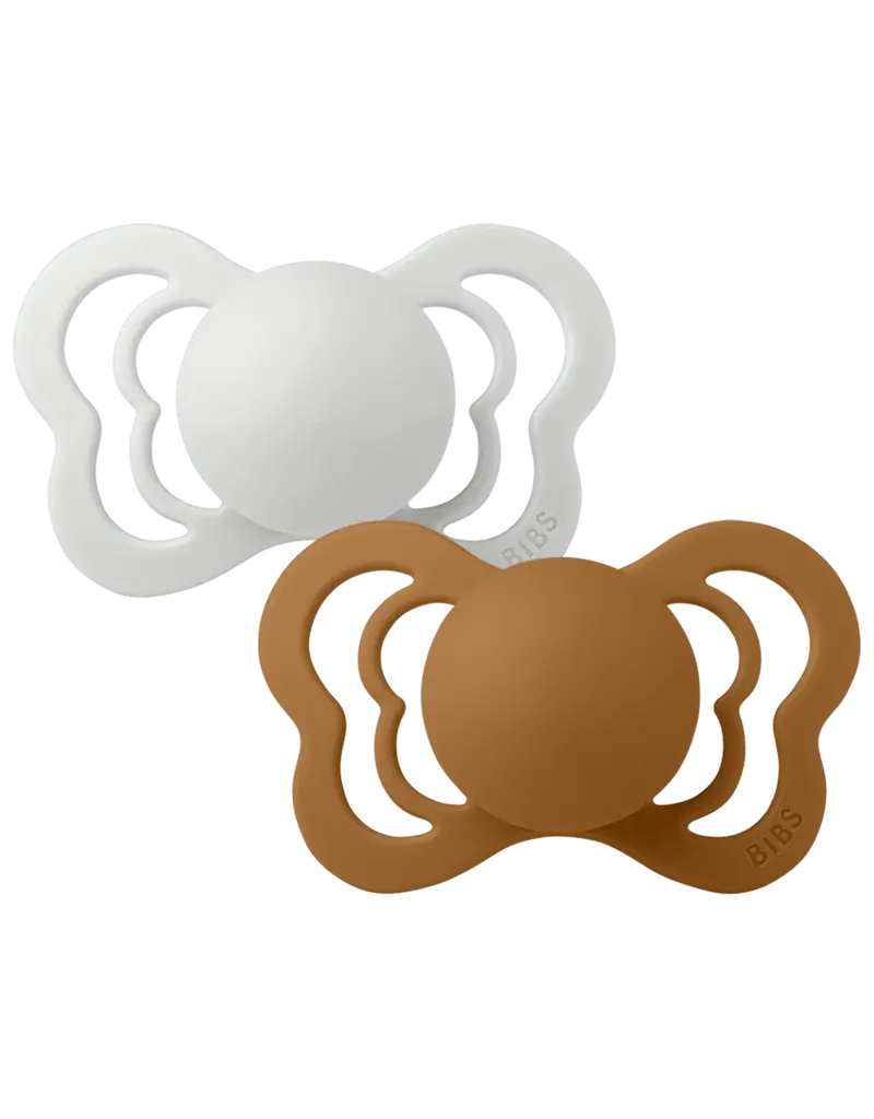 Bibs Bibs 2pack 0-6m Haze/Caramel T1