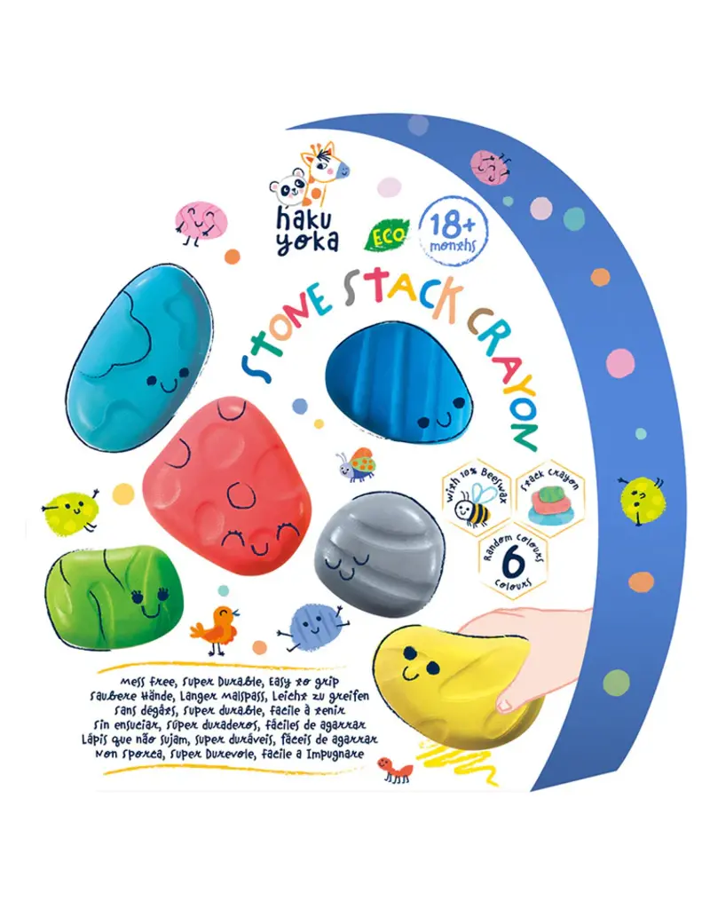 Haku Yoka Haku Yoka 6 Stone Stack crayons beewax