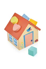 Mentari Mentari Shape Sorter House wood