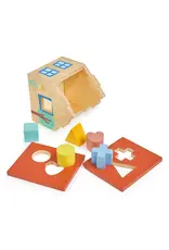 Mentari Mentari Shape Sorter House wood