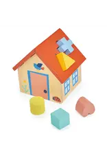 Mentari Mentari Shape Sorter House wood
