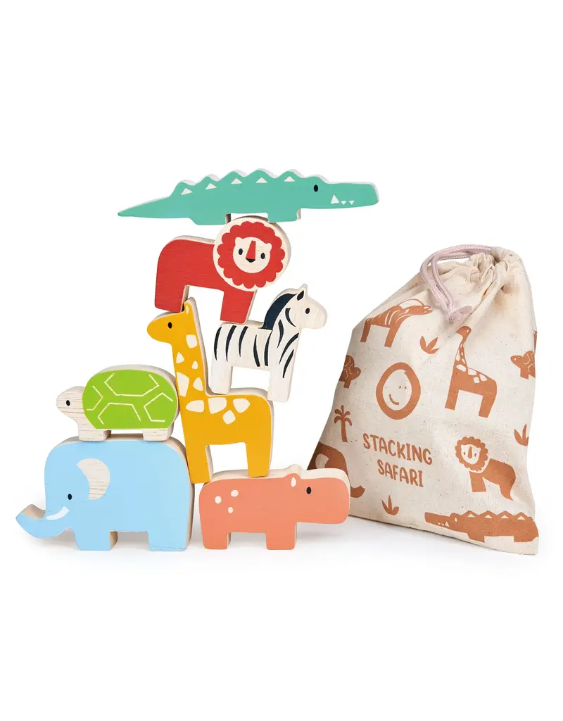 Mentari Mentari Happy Stacking Safari wood