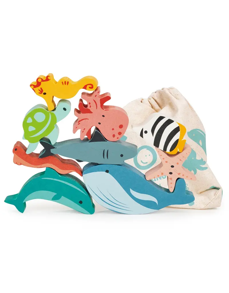 Mentari Mentari Happy Stacking Ocean wood
