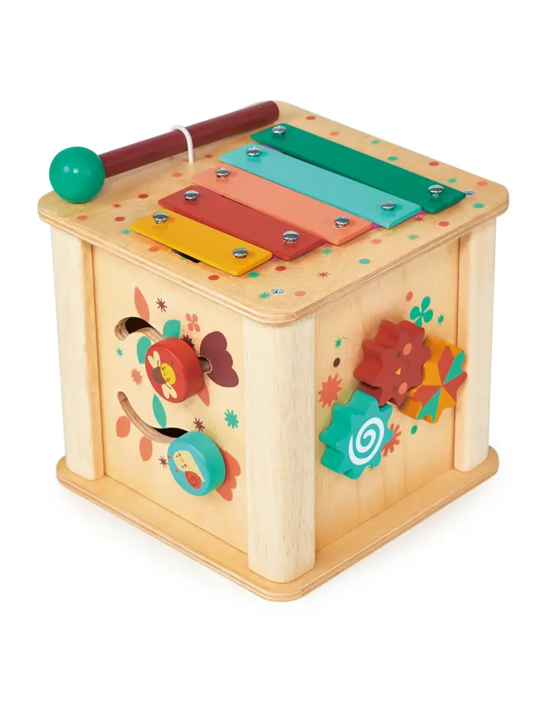 Mentari Mentari Toddler Activity Cube wood