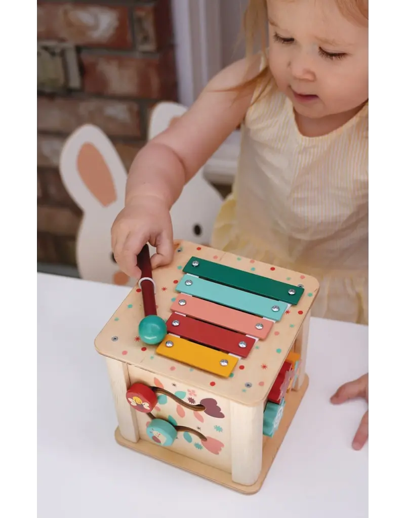 Mentari Mentari Toddler Activity Cube wood