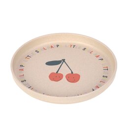 Lassig Lassig Silicone plate Happy Fruits Cherry