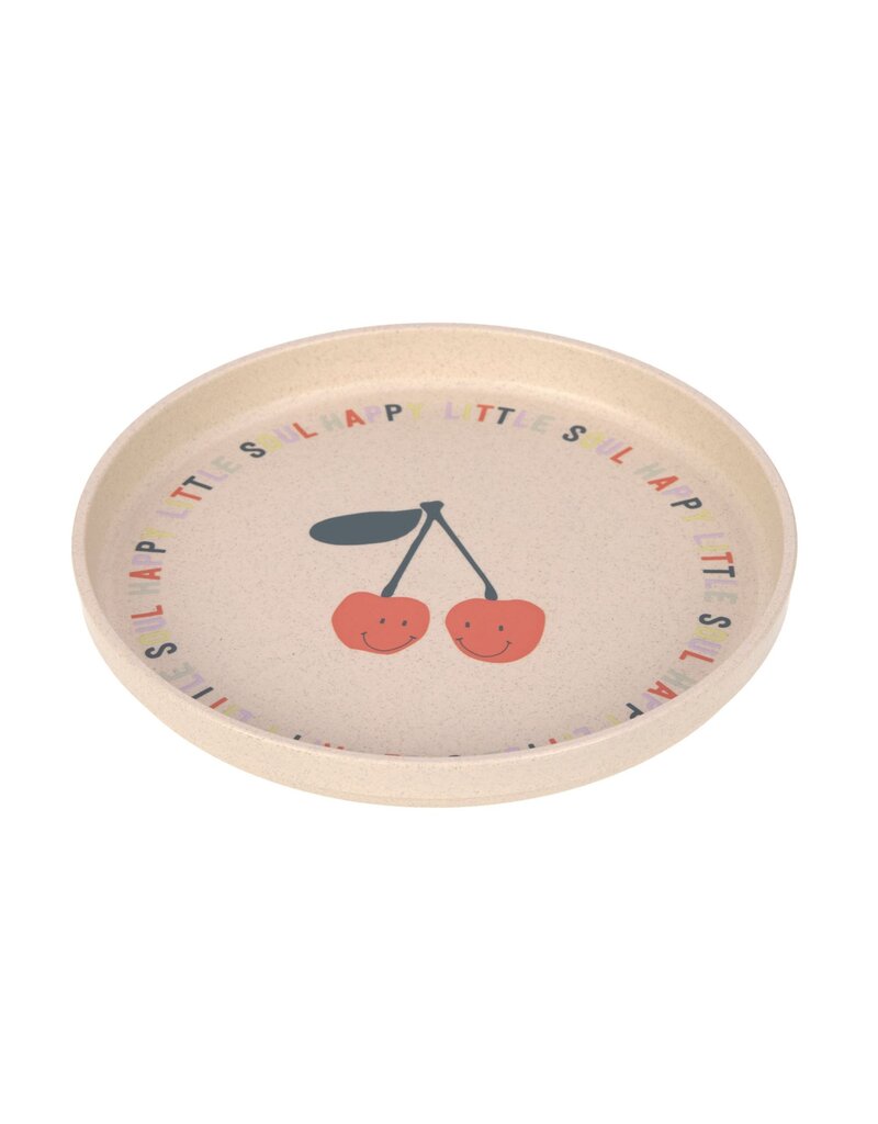 Lassig Lassig Silicone plate Happy Fruits Cherry