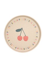 Lassig Lassig Silicone plate Happy Fruits Cherry
