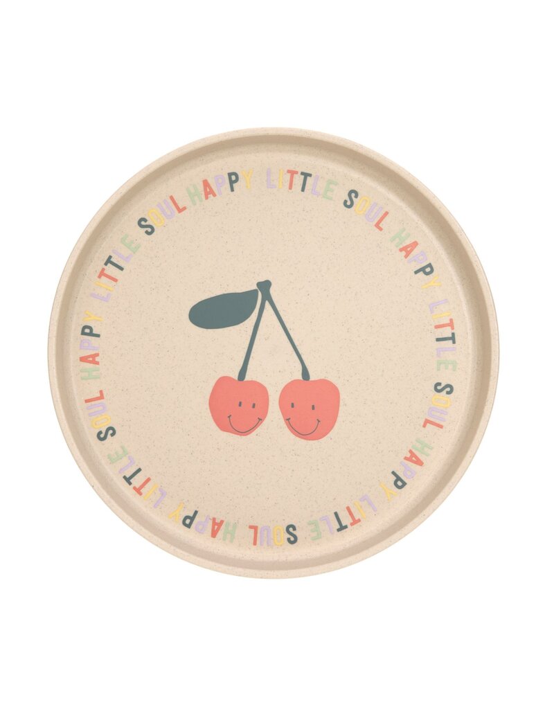 Lassig Lassig Silicone plate Happy Fruits Cherry