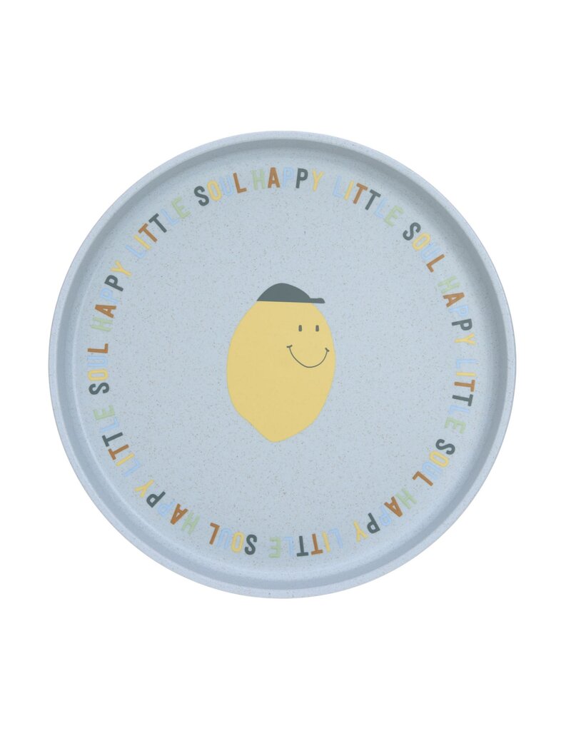 Lassig Lassig Silicone plate Happy Fruits Lemon