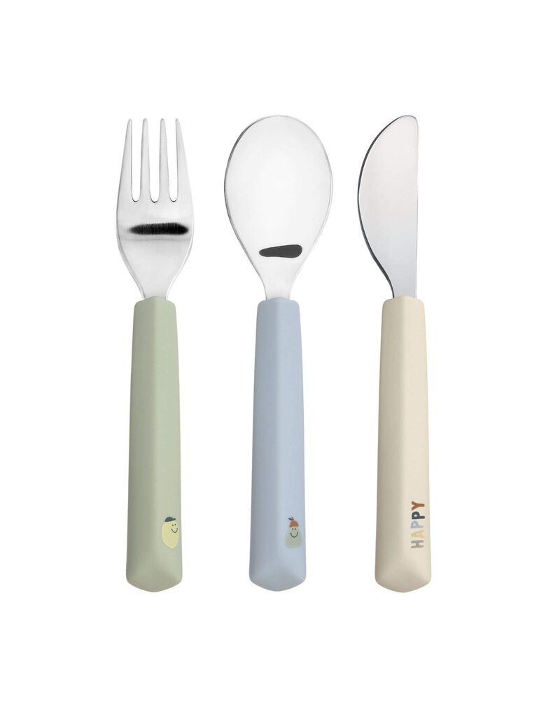 Lassig Lassig Cutlery Happy Fruits Lemon 3st