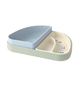 Lassig Lassig Siliconen Dish Set Happy Fruits Lemon 3st