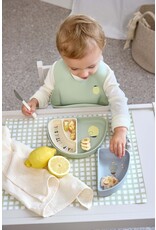 Lassig Lassig Siliconen Dish Set Happy Fruits Lemon 3st