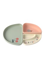 Lassig Lassig Siliconen Dish Set Happy Fruits Cherry 3st