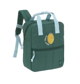 Lassig Lassig Mini Square Backpack Little Gang Lemon Dark Green
