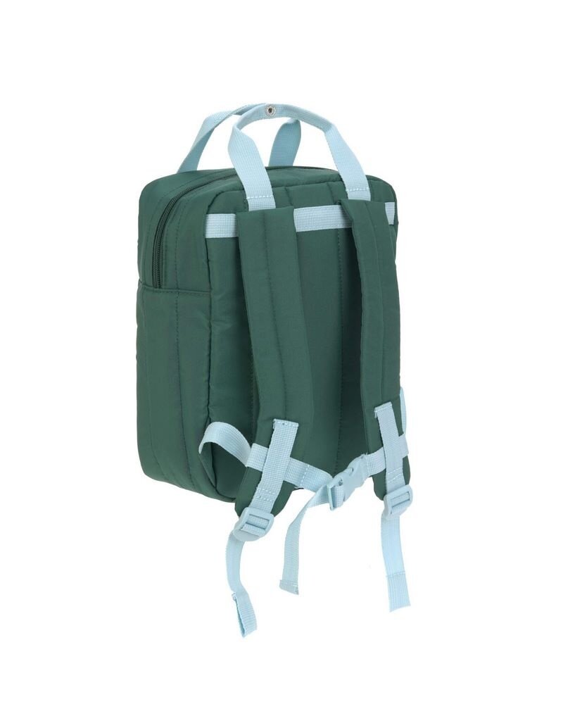Lassig Lassig Mini Square Backpack Little Gang Lemon Dark Green