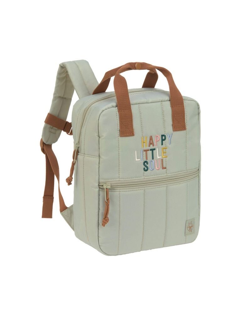 Lassig Lassig Mini Square Backpack Little Gang Light Khaki
