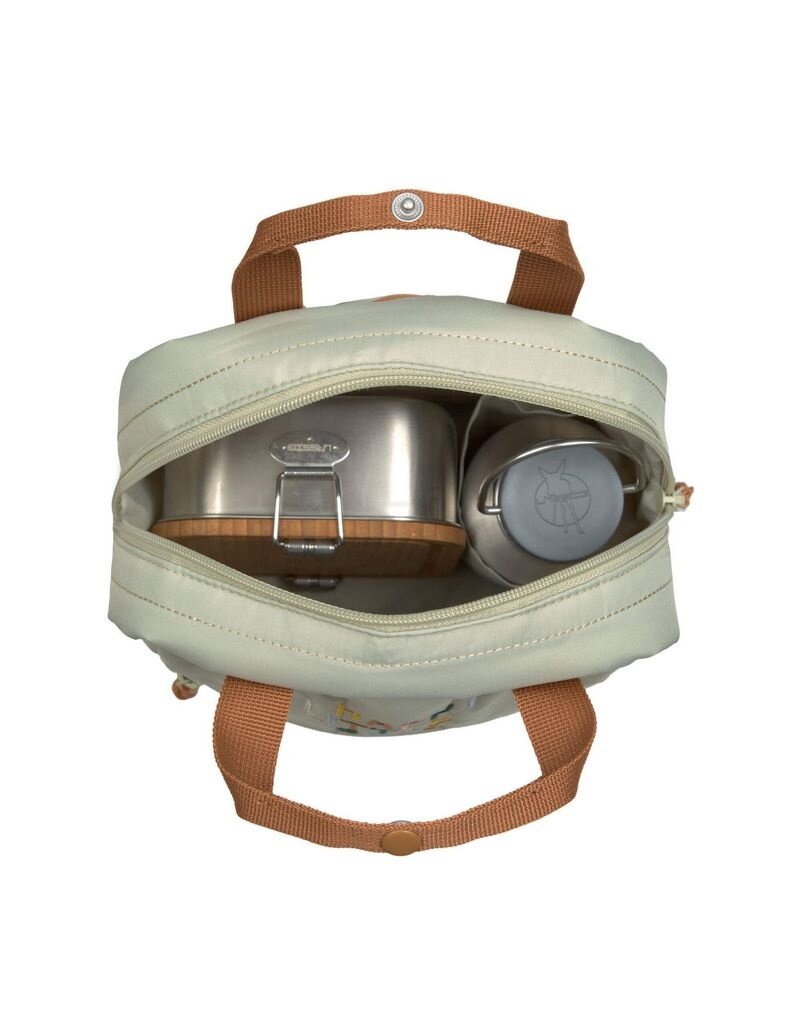 Lassig Lassig Mini Square Backpack Little Gang Light Khaki