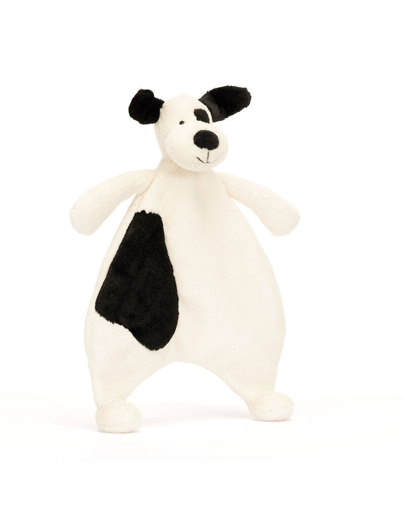 Jellycat Jellycat bashful black & cream puppy comforter