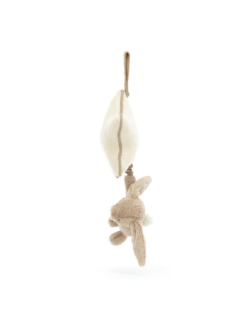 Jellycat Jellycat Bashful Beige Bunny Musical Pull