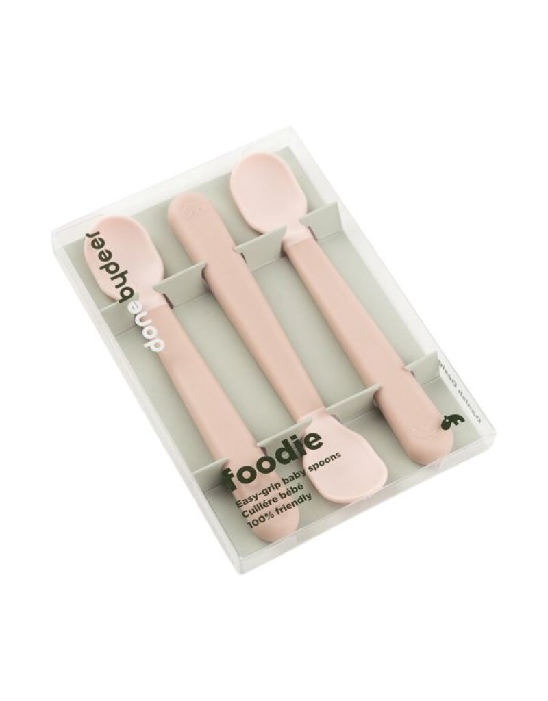 Done by Deer Done by Deer Foodie easy-grip baby spoon 3-pack Powder