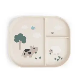 Done by Deer Done by Deer Foodie compartment plate Tiny farm Sand