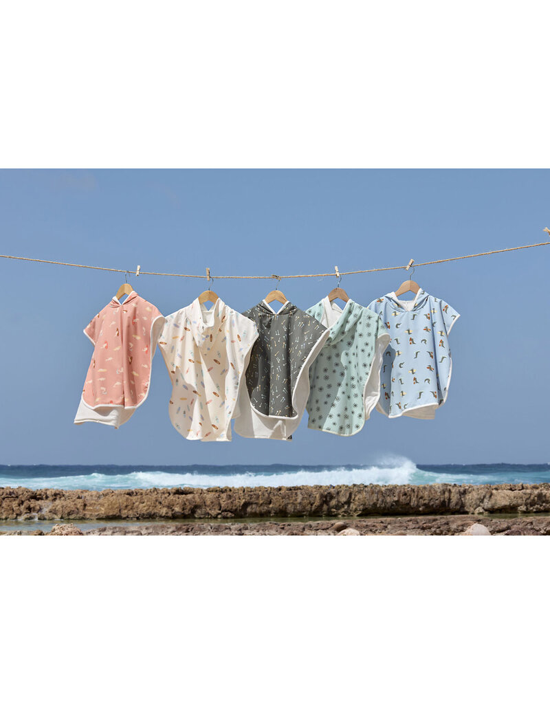 Lassig Lassig Beach Poncho Crocodile sky blue