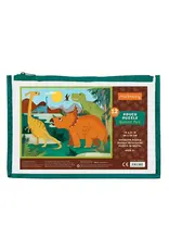 Mudpuppy Mudpuppy puzzel: dino park 36x28cm 12-delig, in zakje met ritssluiting
