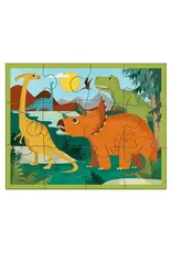 Mudpuppy Mudpuppy puzzel: dino park 36x28cm 12-delig, in zakje met ritssluiting